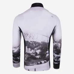 Men KJUS Men'S Revel Printed Midlayer Half-Zip